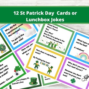 Blagues de la Saint-Patrick - Cartes Lunchbox