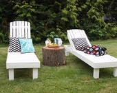 Simple outdoor chaise lounge