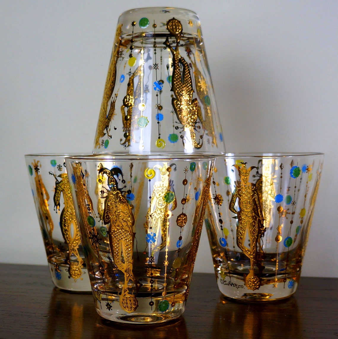 mardi gras glassware