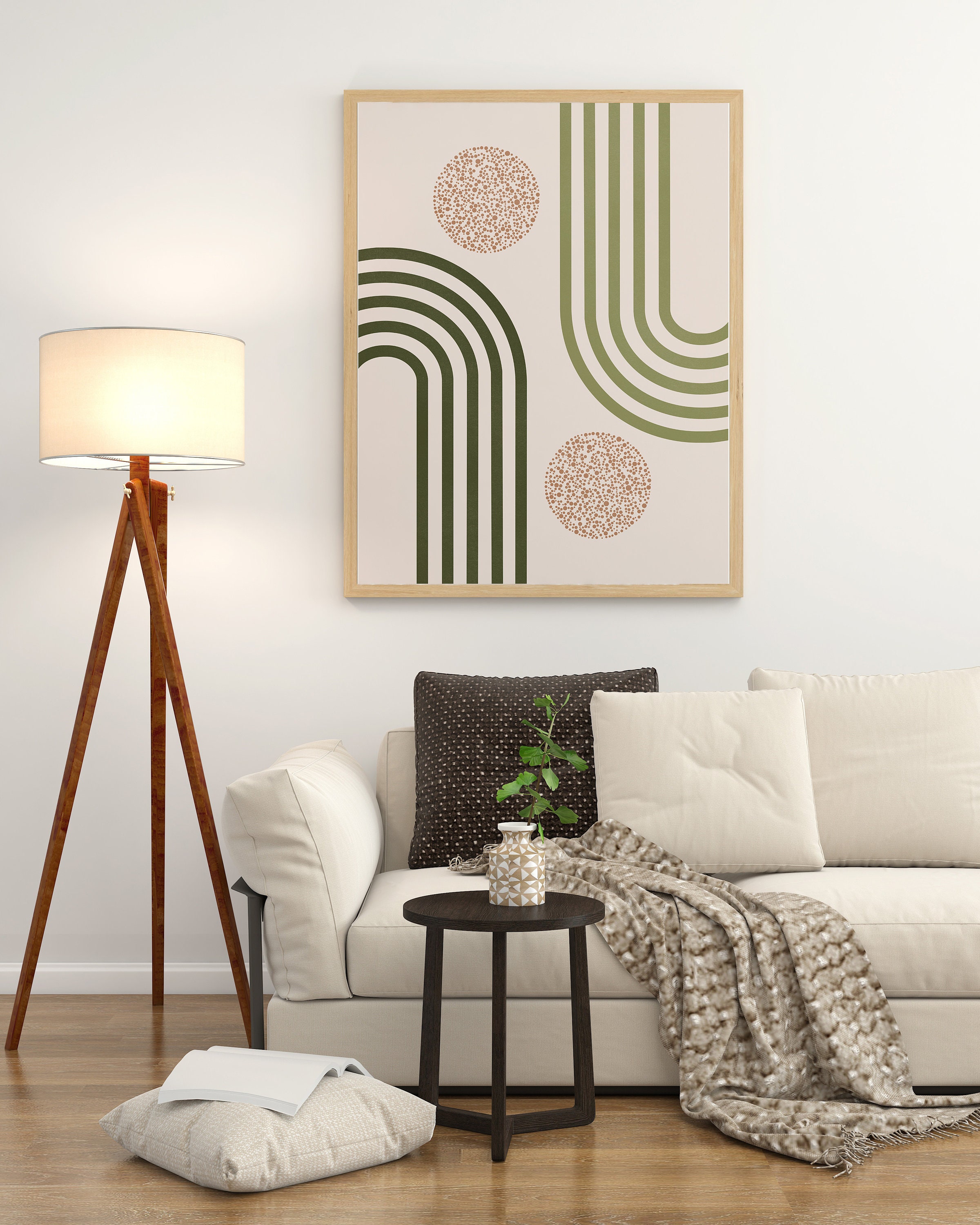 Boho Art Set of 5 Prints Boho Wall Art Abstract Gallery Wall Etsy
