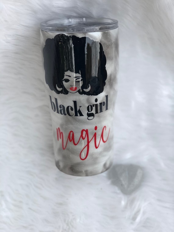 Black Girl Magic Smoke Effect Stainless Steel Double Wall Etsy