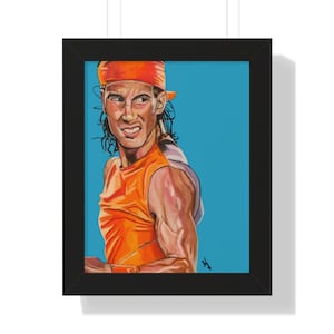 Gerahmtes Vertikales Rafa Nadal Poster