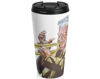 Stainless Steel Trumpeter Travel Mug