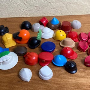 No matter what style of hat your Playmobil people prefer, this lot of vintage and newer chapeaux has something that they will adore