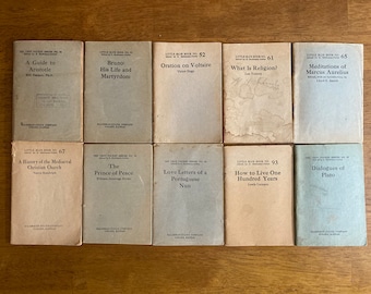 1920s Little Blue Books and Ten Cent Pocket Series promised the knowledge and literature of the ages a few pages at a time