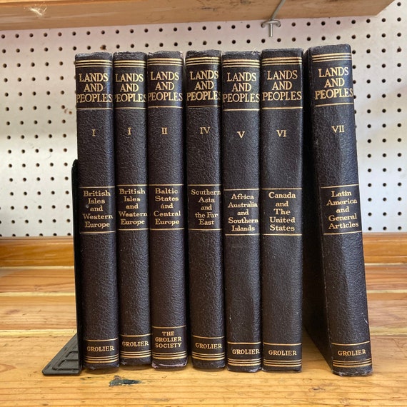 Individual Volumes of Grolier's Leather-bound 1953 | Etsy