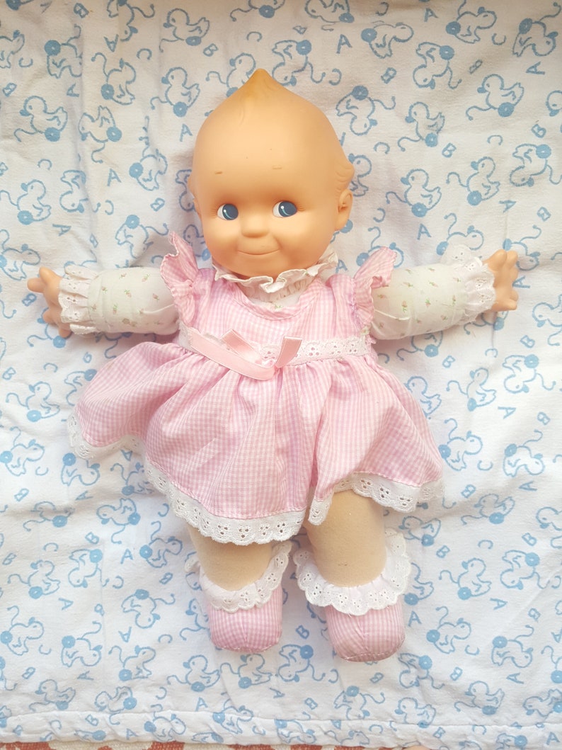 Soft Bodied 14 Inch Kewpie Doll Comes With A Flouncy Pink Etsy