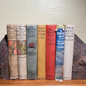 Antique boys adventures series books are filled with carefree teenagers, really, really cool gadgets, and wildly inaccurate prophecies