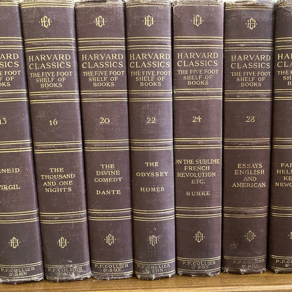 1909 edition of Harvard Five Foot Shelf of Books sought to capture the best and brightest -- and generally did a pretty good job of doing so