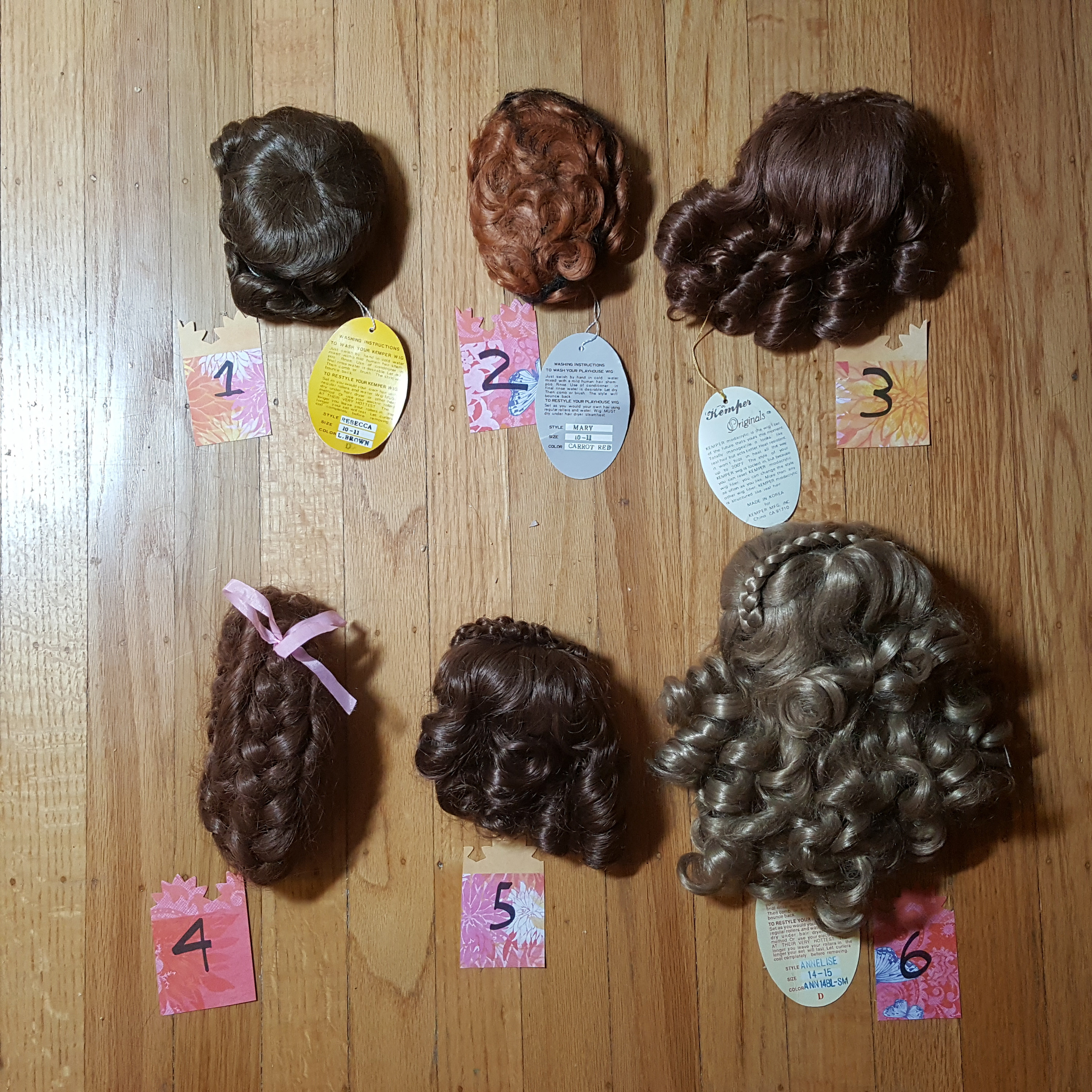 Kemper Originals Fairy Doll Wig Size 1-2 Purple Curly Doll Hair NEW