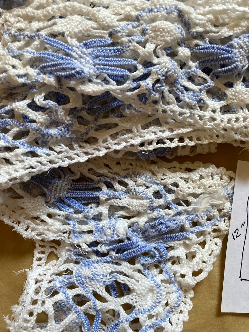 Blue White, Ivory, and Slate Hand-crocheted Doilies and Quiddities With ...