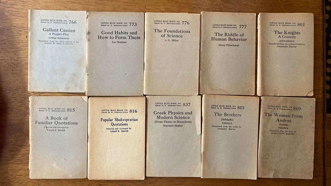 From the 1920s Through the 1970s, a Halfbillion Little Blue Books