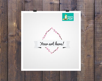 hanging poster mockup template with rustic dark wood etsy