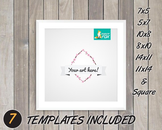 White Frame Mockup Templates Display Mock Up Poster Template