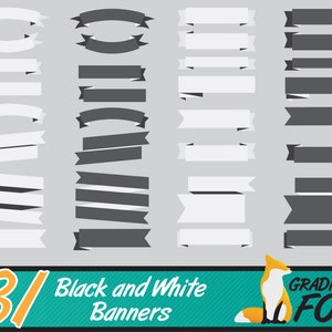 banner clipart, party banner clipart, white ribbon banner, banner clip art, ribbon banner, digital ribbons, white banner clipart, banners