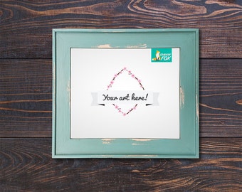 Shabby Chic Frame Mockup, 8x10 Print Display (Digital Download)