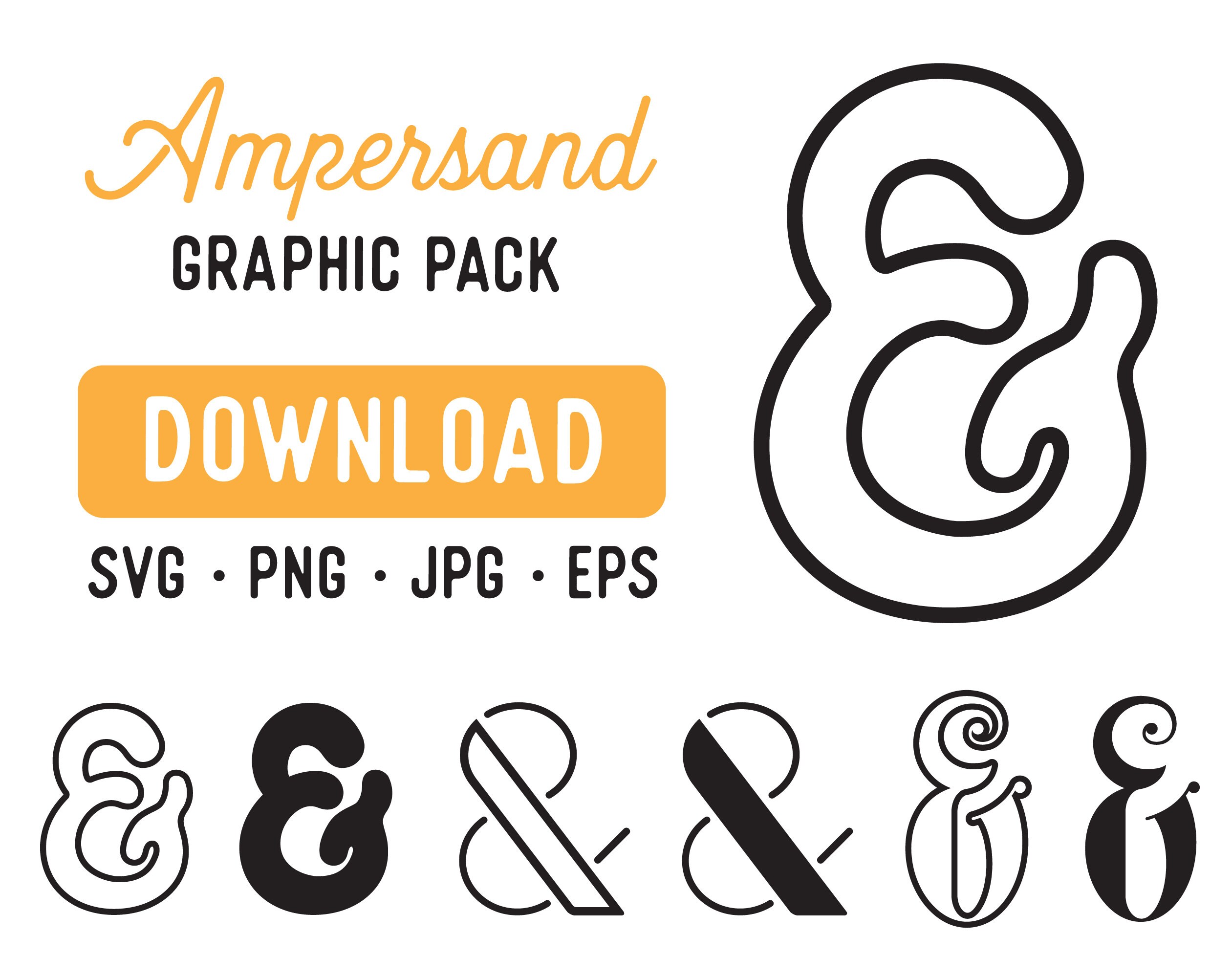 Ampersand Cutfile Ampersand Clipart Ampersand Svg Ampersand - Etsy