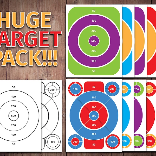 bulls eye printable, shooting target, target practice, foam dart target, toy target, bulls eye practice, shooting range, bulls eye