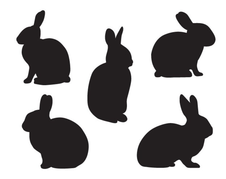 Download Bunny Silhouette Easter Svg Files Rabbit Svg Bunny Svg Easter Cut Files Easter Bunny Svg Easter Bunny Cut Files Easter Svg Clip Art Art Collectibles