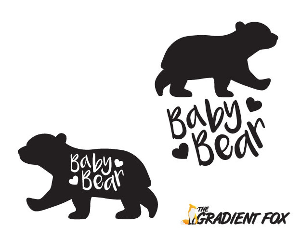 Download Baby bear svg baby bear clipart polar bear clipart grizzly | Etsy