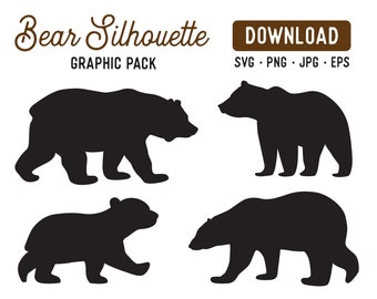 woodland clipart, mama bear svg, bears clipart, bear svg, polar bear clipart, grizzly bear svg, Polar bear svg