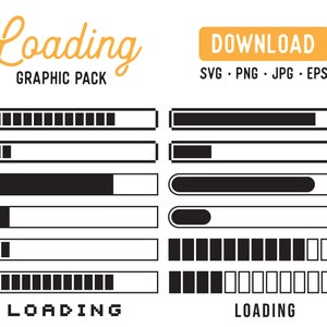 Laden Cutfile PNG Graphics Bundle - Laden Bars Graphic Bundle - Laden Clipart - Instant Download