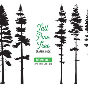 File laser vettore albero di pino, sagoma dell'albero di pino, clipart dell'albero di pino, albero di pino in formato SVG, grafica di pino, stencil dell'albero di pino - Download istantaneo