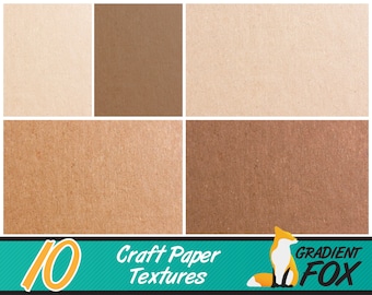 10 Printable Craft Papers - Kraft Paper Background - Digital Paper Textures - Scrapbook Paper - Printable Paper