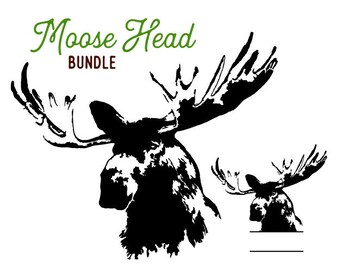 moose svg, moose clipart, moose silhouette, moose silhouette, woodland animals decal, woodland silhouette, wild animal silhouette