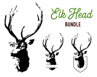 deer svg, deer head clipart, deer head silhouette, deer clipart, deer head svg, elk head silhouette, elk clipart, elk silhouette