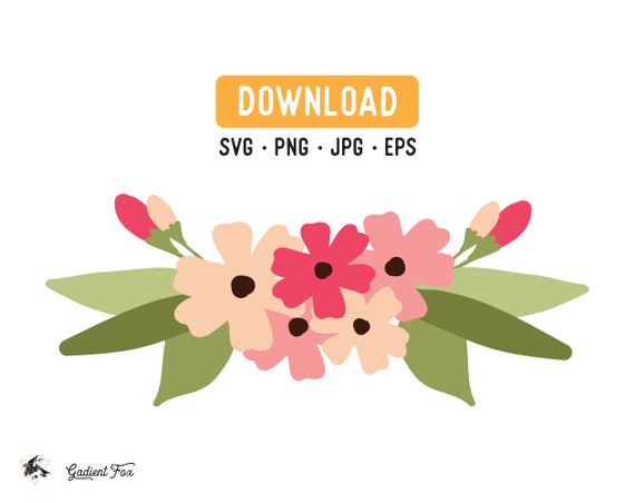 Download Floral Svg Graphic Pack Laurel Png Wreath Svg Digital Etsy