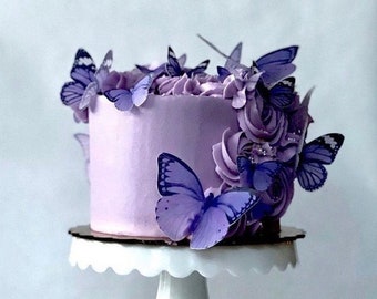 Edible 3D Pre-Cut Butterflies--WAFER PAPER--9 Mixed Edible Butterflies