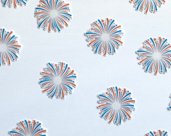 Edible Pre-Cut Firework Bursts-Edible Wafer Paper