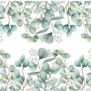 Eucalyptus Edges Edible Paper Cake Wraps