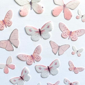 Edible Pre-Cut 3D Wafer Paper Butterflies--17 QuintMix Edible Butterflies