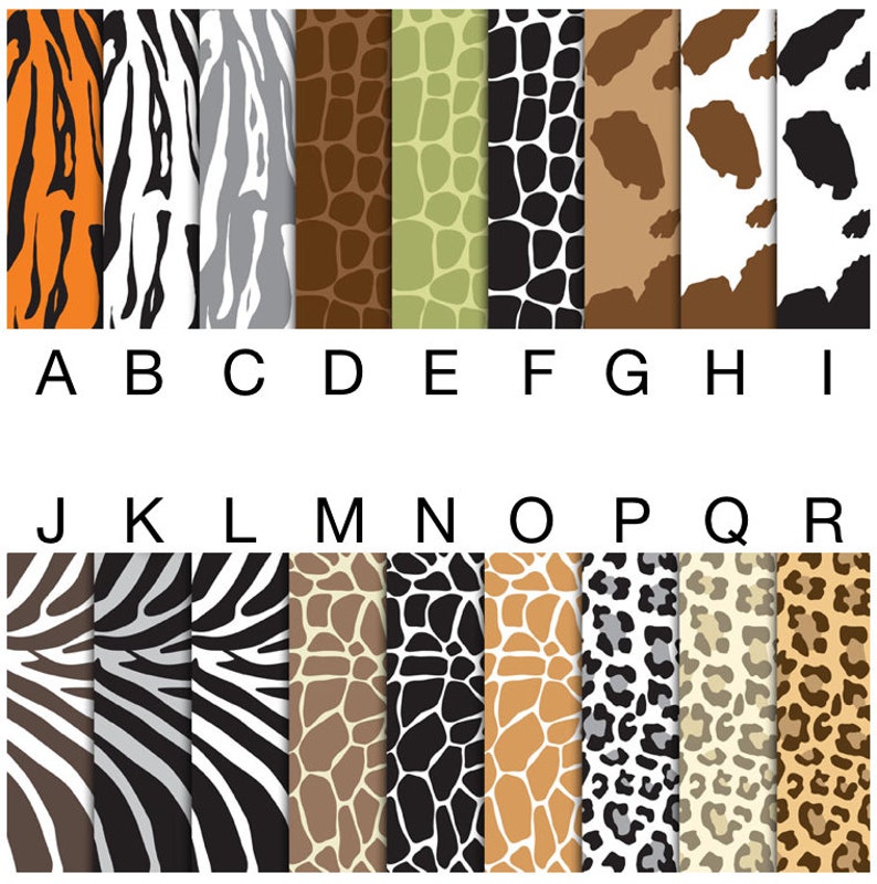 Animal Print Edible Paper Etsy