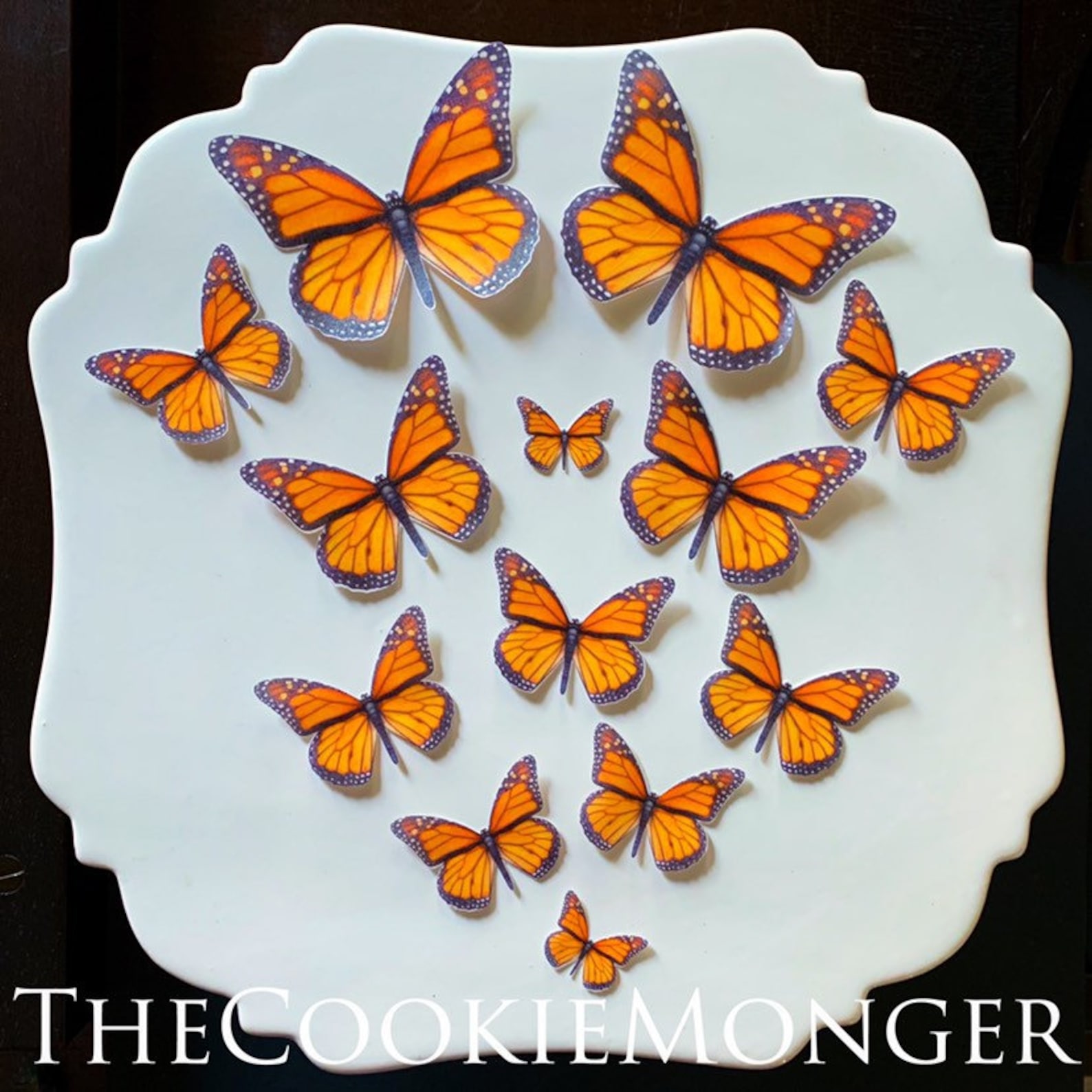 Edible Monarch Butterflies13 Precut Edible 3D Butterflies Etsy