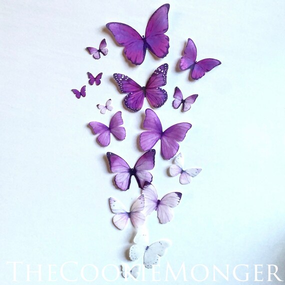 Sugar Robot Edible Butterflies - Pastel Pink Cake/Cupcake Toppers, USA