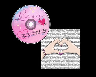 Digital Download--Taylor Swift Lover Burn Away Cake Kit