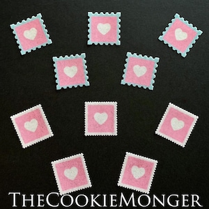 Edible Wafer Heart Stamps – Valentine's Day Cupcake Toppers
