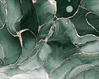 Emerald Green Marble Edible Sheet