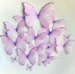 Soft Violet Edible Pre-Cut 3D Wafer Paper Butterflies--14 Multi-Sized Edible Butterflies 