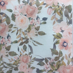 Blush Floral Edible Paper