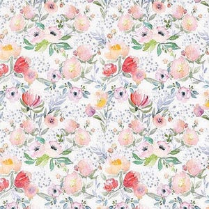 Small Watercolor Floral Edible Sheet