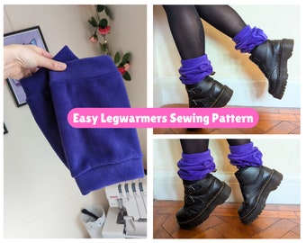Modello di cucito per scaldamuscoli. Progetto fai da te per costumi e cosplay, veloce e facile, adatto ai principianti. Moda autunno inverno, regalo di Natale e compleanno.