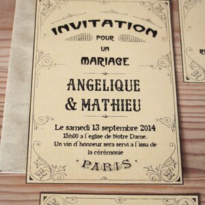 Faire-part de mariage Les ANNEES FOLLES PARISIENNE image 5