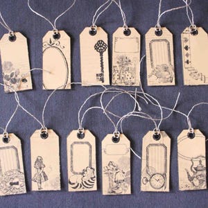 Etiketten zur Personalisierung von ALICE im Wunderland