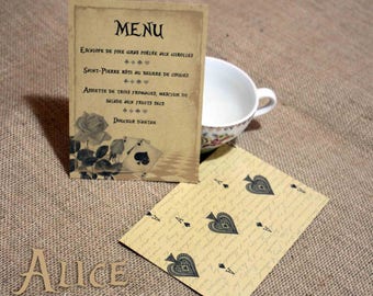 Menu x10 Alice au pays des merveilles