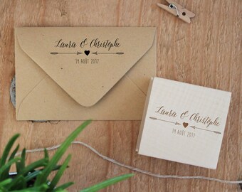 Tampon mariage vintage - Nature Chic -