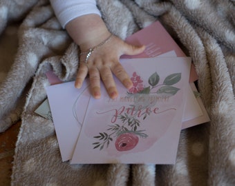 Cartes étapes développement de bébé